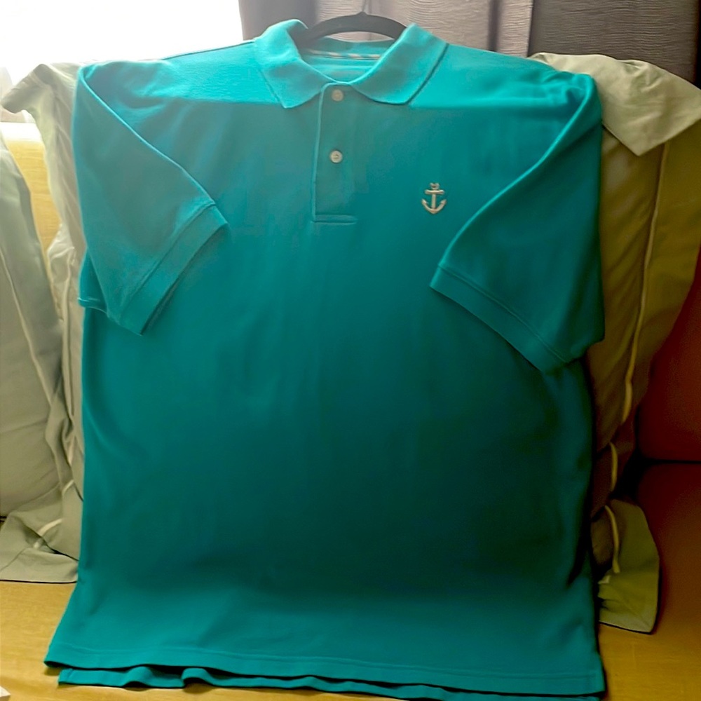 Beautiful BlueMens DCL Polo, gently worn. SizeL. Cross posted from SFPF home.